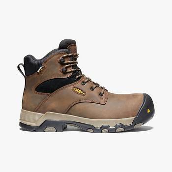 KEEN Férfi Rockford 6" WP (Composite Toe) Munkavédelmi Bakancs Barna